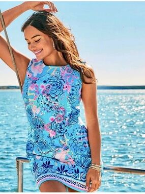 Lilly Pulitzer Mila Shift Dress Once Upon A Tide 10